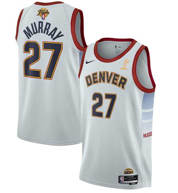 Men's Denver Nuggets #27 Jamal Murray White 2023 Finals Champions Icon Edition Stitched Basketball Jersey,We sell and wholesale Men's Denver Nuggets #27 Jamal Murray White 2023 Finals Champions Icon Edition Stitched Basketball Jersey on line form chian!